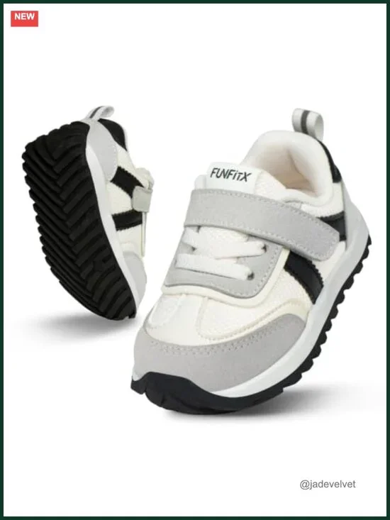 Wide Toe Box Toddler Sneakers, Easy Slip-On, Hook & Loop Closure, Flexible Sole