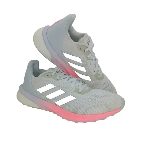 Adidas Astrorun Womens Pre-owned Light Gray & Pink Running Sneakers - sz. 7