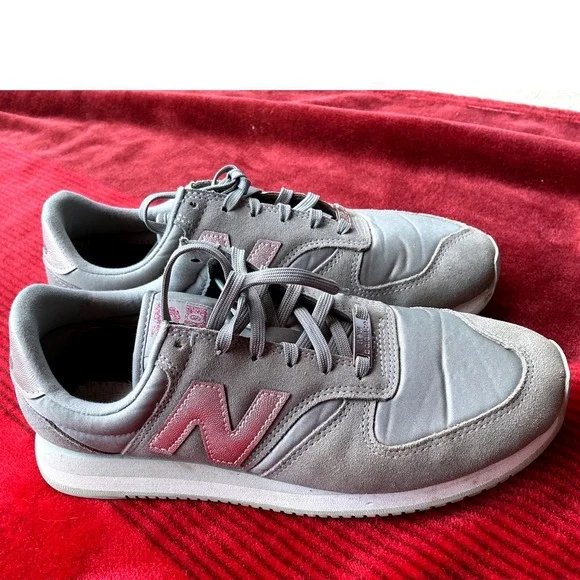 New Balance 420 Sneaker Womens 8.5 Grey Rose Gold Good Retro WL420DL2 Metallic