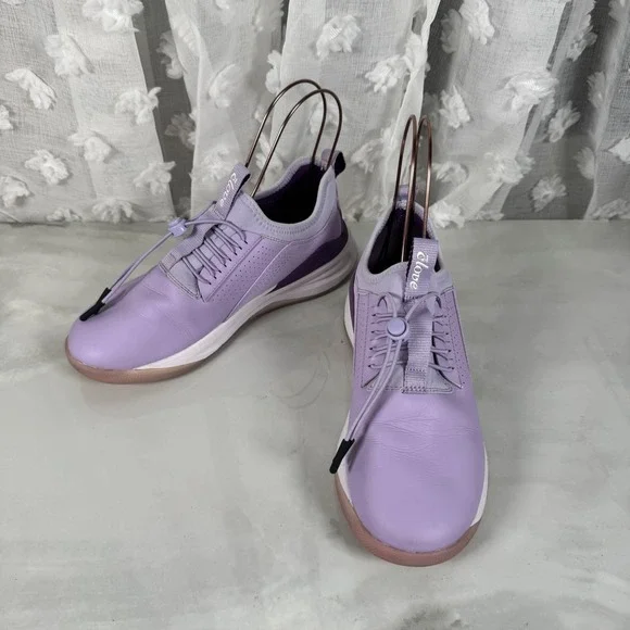 Clove Lilac Sneakers Comfort Shoes Bungee Laces Pull On Nursing Healthcare 8‎