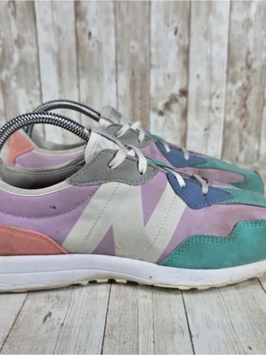 New Balance Lavender, Teal & Coral Colorblock Sneakers