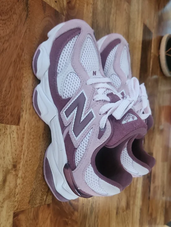 New Balance 9060 Dusty Pink and Mauve Mesh Sneakers