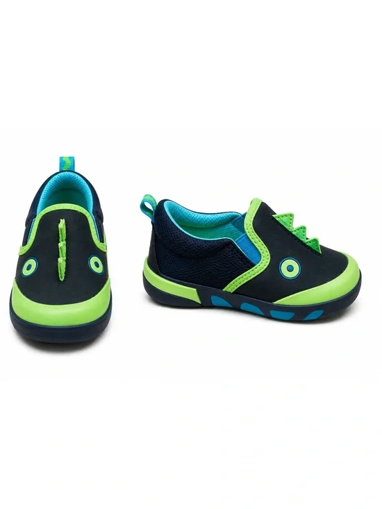 Cat & Jack Xander 3D Alligator Dinosaur Slip On Sneakers Toddler Size 5