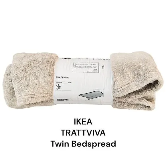 IKEA TRATTVIVA Twin Beige Bedspread 59