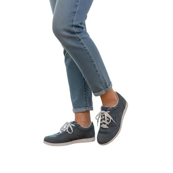 Propet Leather Upper Sneakers Slip Resistant Shoes Womens‎ 9.5 Narrow Gray