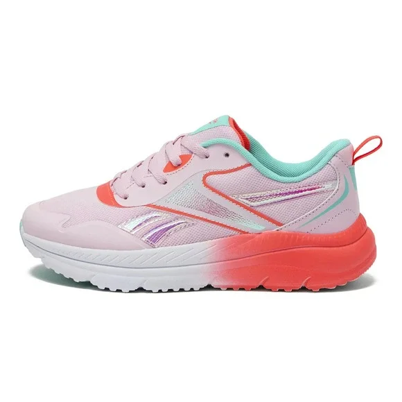 Reebok Road Supreme 4.0 Alt Kids Running Shoes Pink Neon Cherry Teal 5K