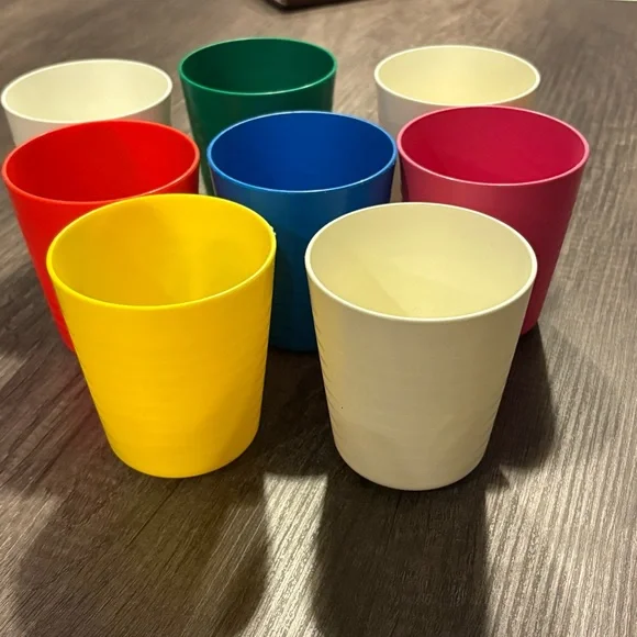 IKEA Kalas Cups Children’s Tumblers Plastic #20383 Dishwasher Safe Set Of 8