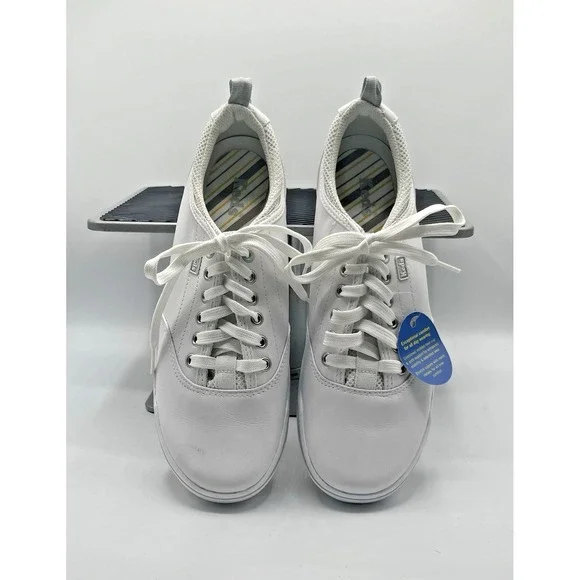 Keds White‎ Leather Classic Original Sneaker Shoes Womens 8