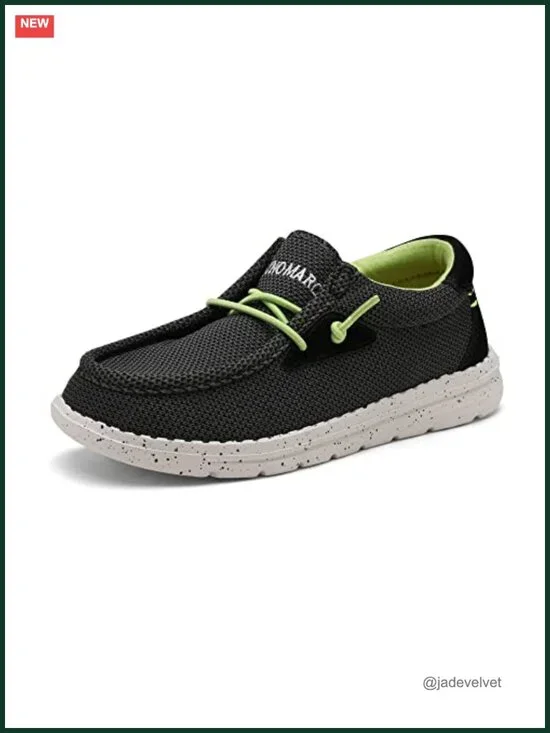 Boys Slip-on Knitted Loafers Breathable Lightweight School Shoes