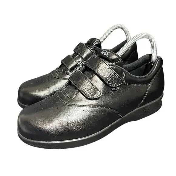 SAS Women's Me Too Black‎ Active Walking Shoes Hook and Loop Black Size 8 Narrow