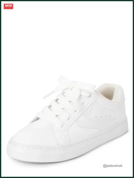 Boys Toddler Uniform Low Top Sneakers - Faux Leather, Hook-and-Loop