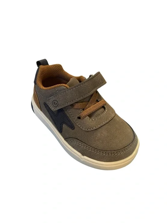 Munchkin by Stride Rite Maxwell Grey Sneakers  Kids Casual Gray and Brown NEW