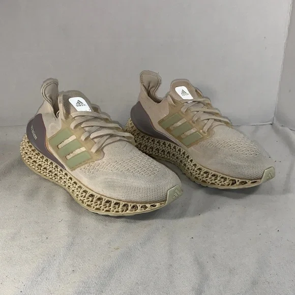 Adidas Ultra 4D FWD ‘White Linen Green’ Running Sneakers