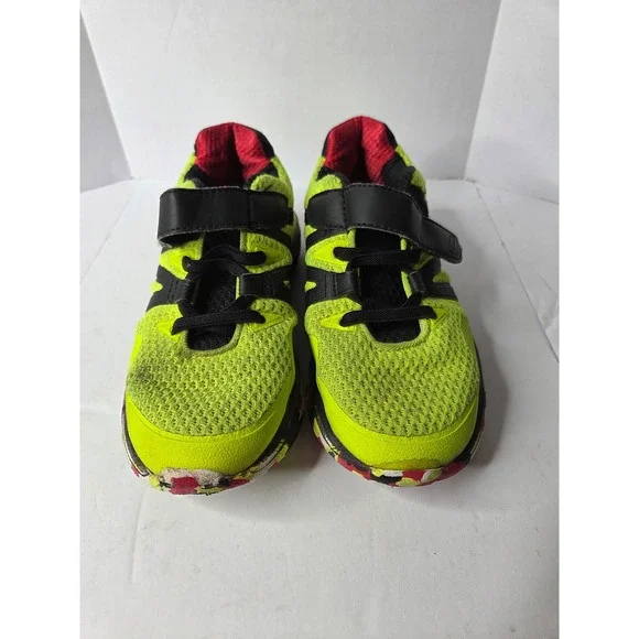 Fila Kids Neon Yellow Black Red‎ Athletic Sneakers 3RM01704-704 Size 2