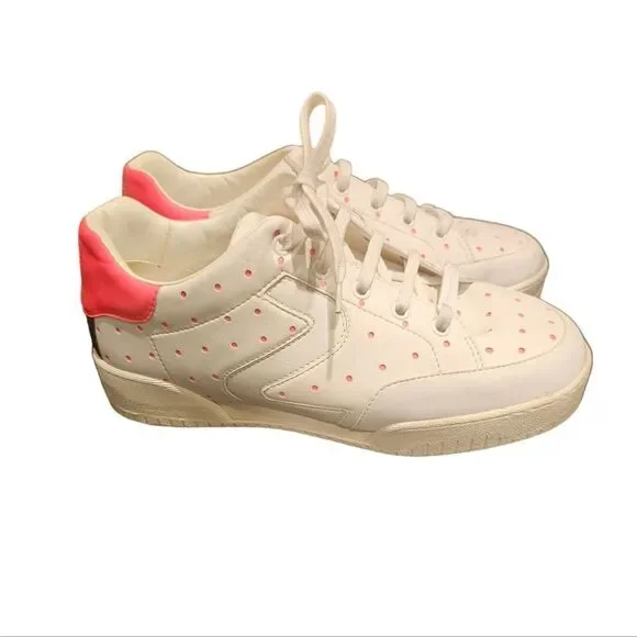 STELLA MCCARTNEY Vegan/Eco Leather Low Top Sneaker - Size 38‎ / 7