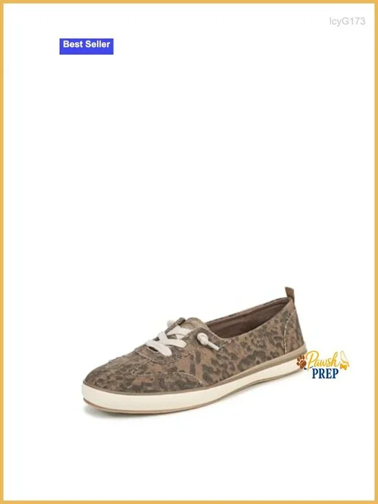 Canvas Ballerina Slip On Sneakers with Elastic Laces