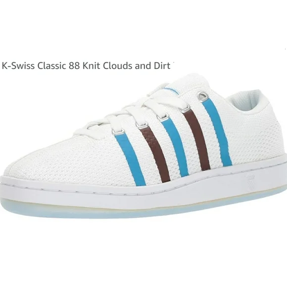 K-swiss Women's Classic 88 Knit Clouds And Dirt Size 7.5 NWT