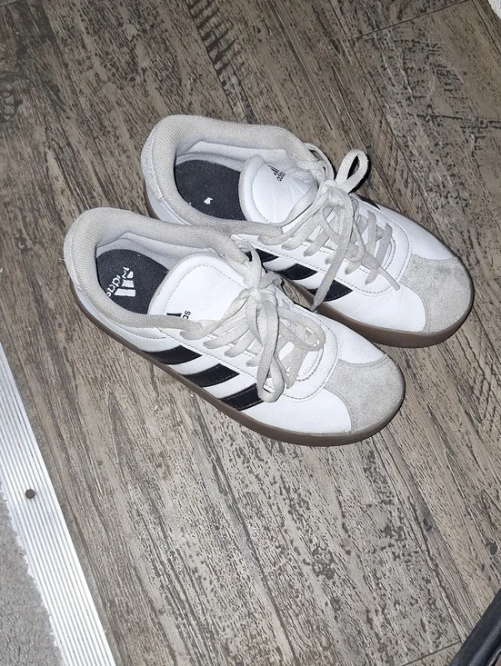 adidas White and Black Low-Top Sneakers
