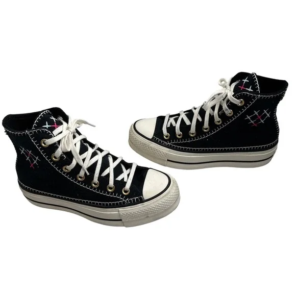 Converse Chuck Taylor All Star LIFT HI Crafted‎ Stitching Women's 6 A08731C