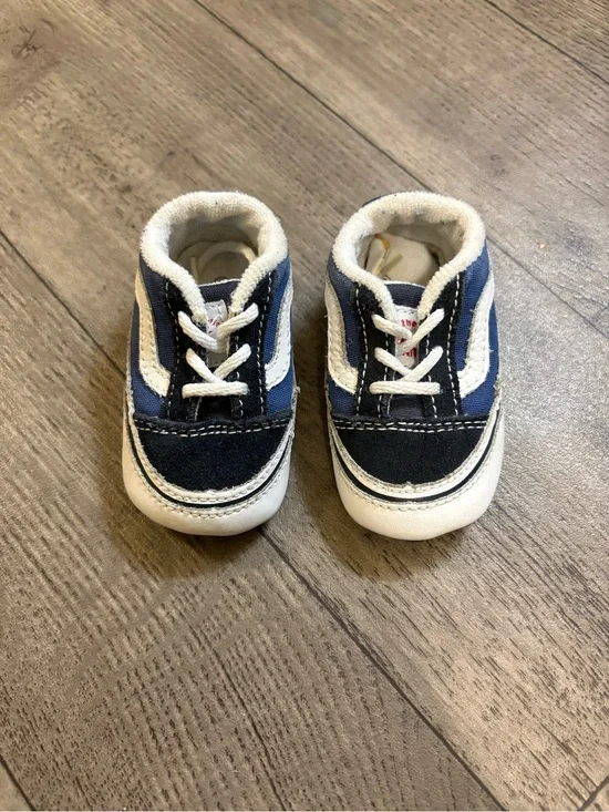 Vans Old Skool Infant Navy and White Lace-Up Sneakers