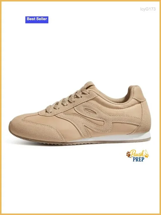Women's Fashion Retro Lace-Up Sneakers Lightweight Walking Shoes Oxford Fabric