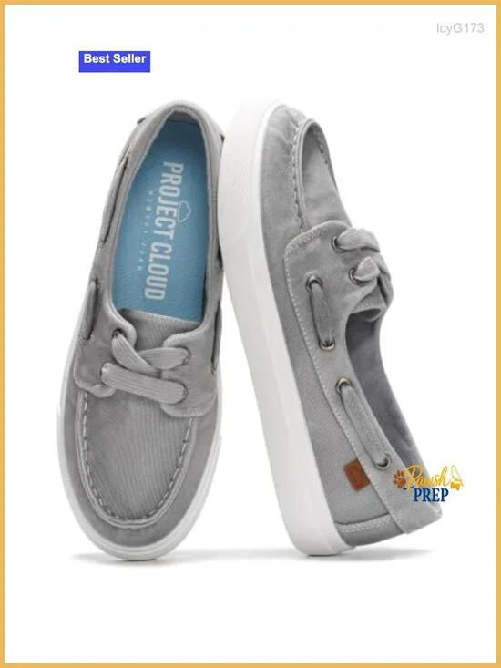Canvas Slip On Sneakers Memory Foam Insole Lightweight Non-Slip