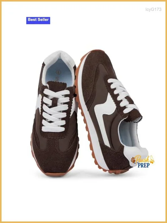 Comfortable Lace Up Fashion Sneakers with Breathable Upper