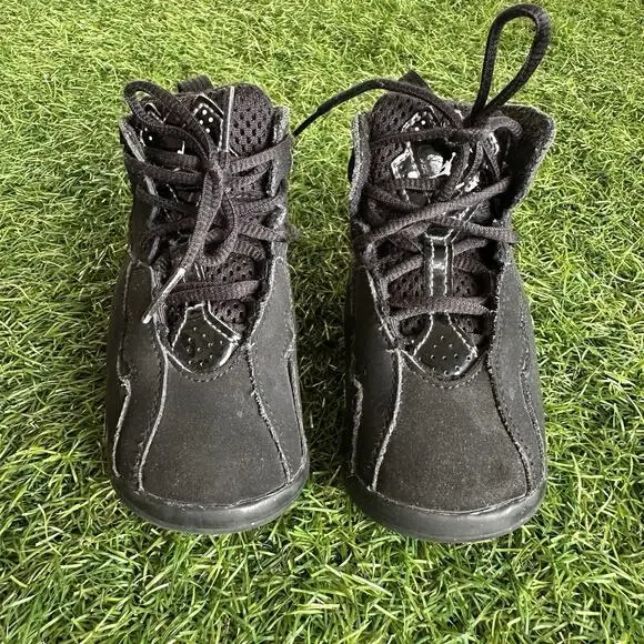 NIKE Air Jordan True Flight Black Gray Shoes Toddler Size 7C 343797-010‎