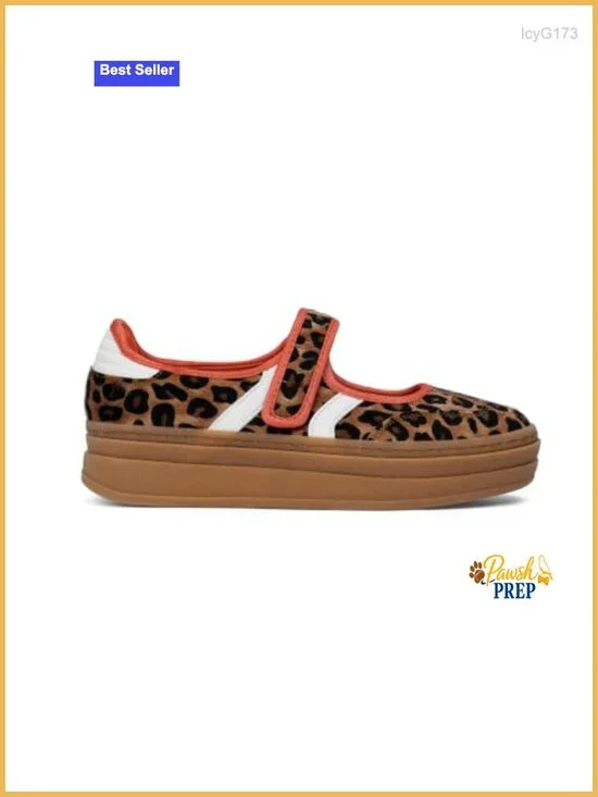 Retro Platform Mary Jane Sneakers - Slip On Walking Flats for Women