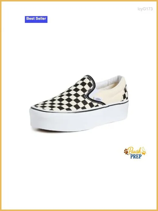 Canvas Slip-On Sneakers Padded Collar Platform 1.5in