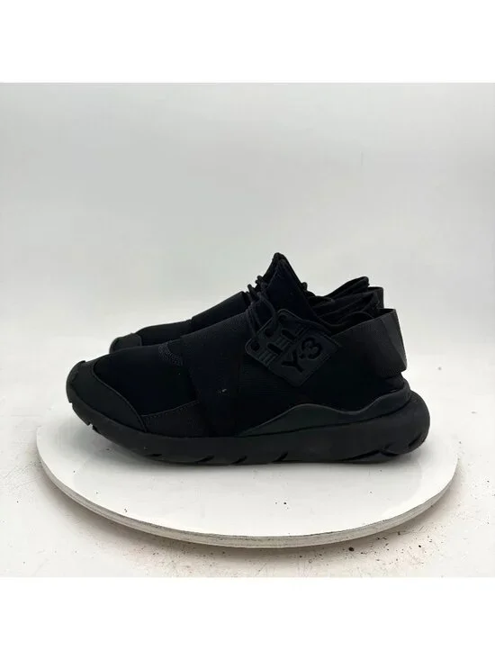 Adidas Y-3 Yohji Yamamoto Qasa Elle High Women Size 6 Core Black Lace Up Shoes