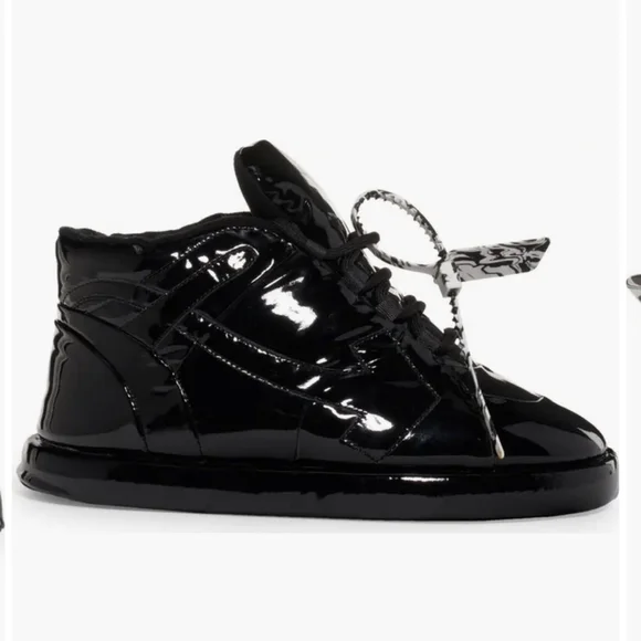 Off-White Women’s Bump High Sneaker Black Size EU 38 US 7.5/8 Made in Italy