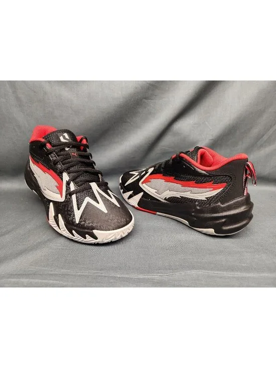 Puma Scoot Zeros PDX Away JR Sneakers Black Red White Boys Size 6 NEW NO BOX!