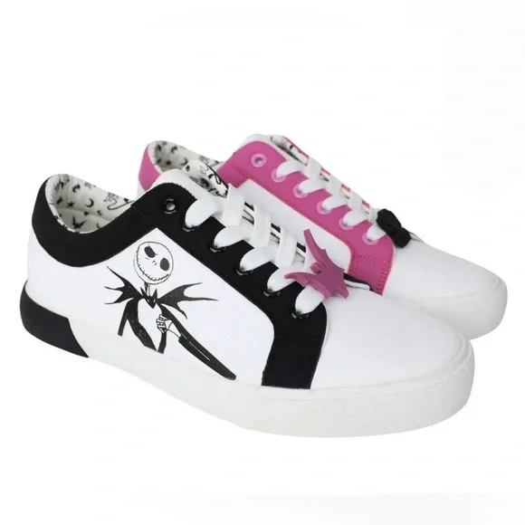 Disney Nightmare Before Christmas Jack Sally Sneakers Women's Size 10