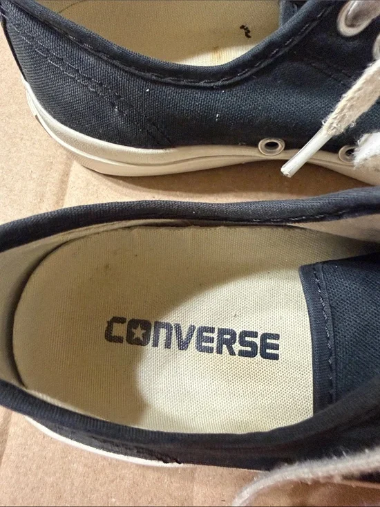 Jack Purcell Converse Black Canvas Low-Top Sneakers