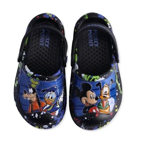 Disney Mickey & Friends Molded Clogs  Toddler Size 11/12  Black  NWT