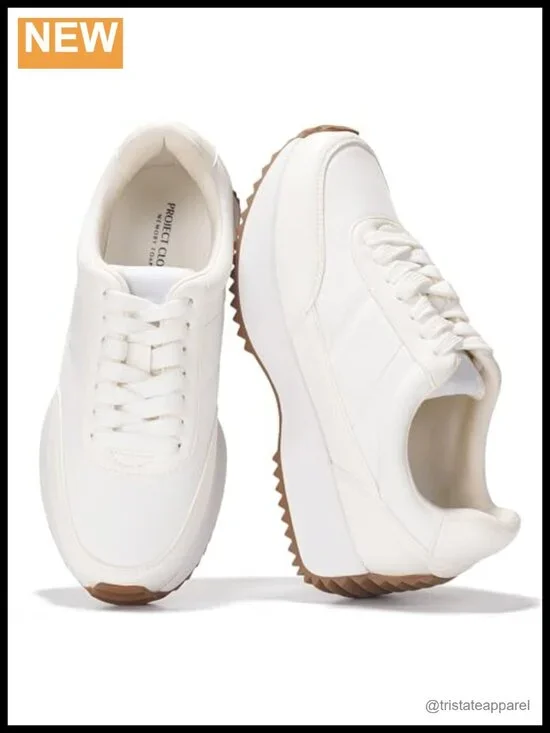 Memory Foam Sneakers - Non-Slip Lace Up Fashion Sneakers - Lightweight Spring