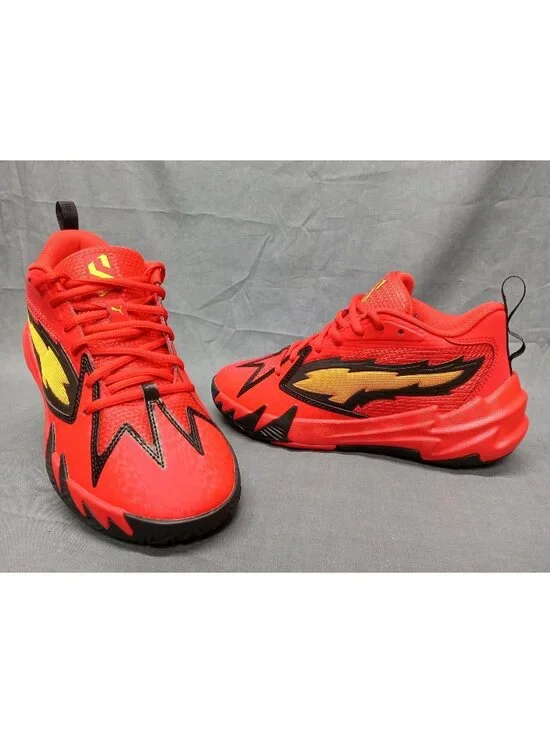 Puma Scoot Zeros Retro Portland JR Sneakers Black Red Boys Size 6 NEW NO BOX!
