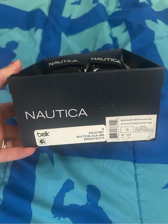 Nautica Toddler Shoes in White and Black