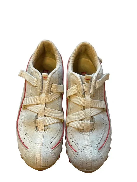 Vintage Y2K Archive Blokette Diesel Explorer Suede Moto Trainers - Tan Red