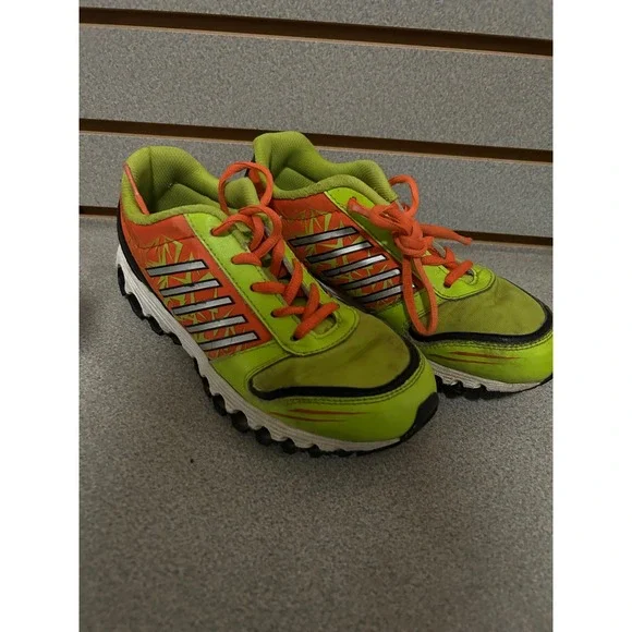 K-Swiss Varsity Kids Sneakers Neon Lime Green Orange 85041-328-M Size 5 Low Top‎