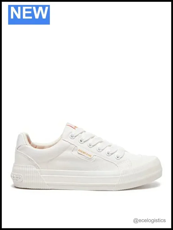 Canvas Cotton Sneaker with Platform Sole Plush Foam Insole
