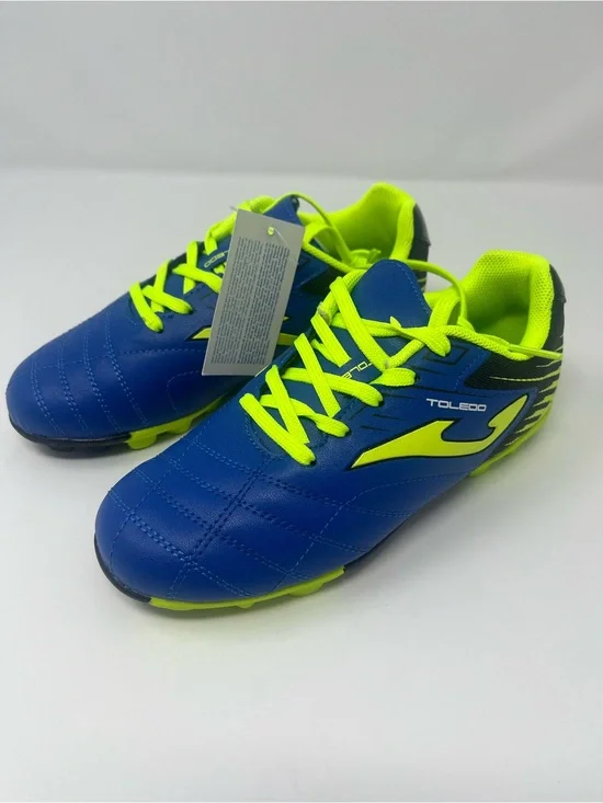 JOMA Toledo Jr 904 Cleats Royal Rubber 24 Blue/Neon Green Youth Sz 2.5 NEW
