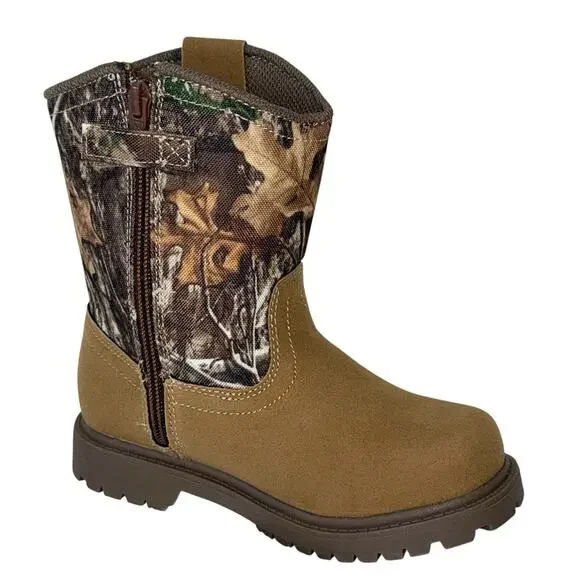Magellan Outdoors Kids' Boone Realtree Edge Boots slip resistant SZ/13 Y