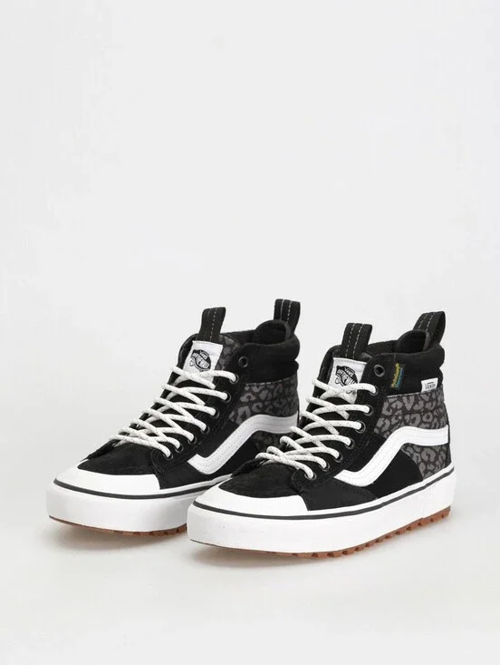 Women's Vans Sk8-Hi MTE-2 Boots - Black/White 'Leopard'