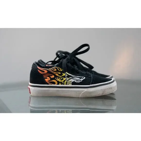 VANS Old Skool Ferocious Lion Flame‎ Racing Kids Size 11