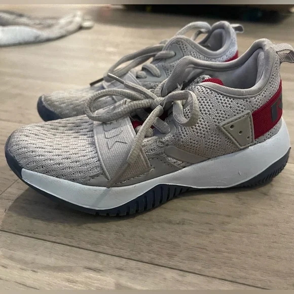 Rbx gray red sneakers kids toddler boy sz 11