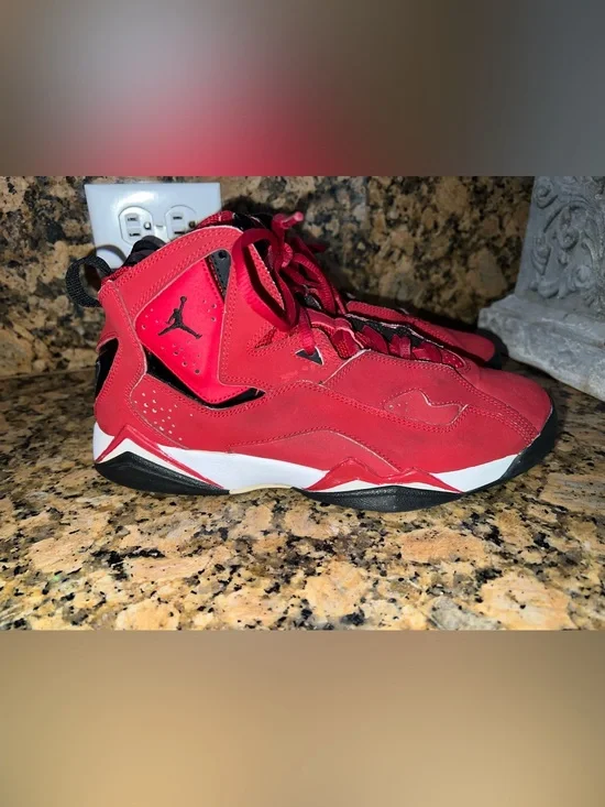 Jordan Kids' Red and Black High-Top Sneakers