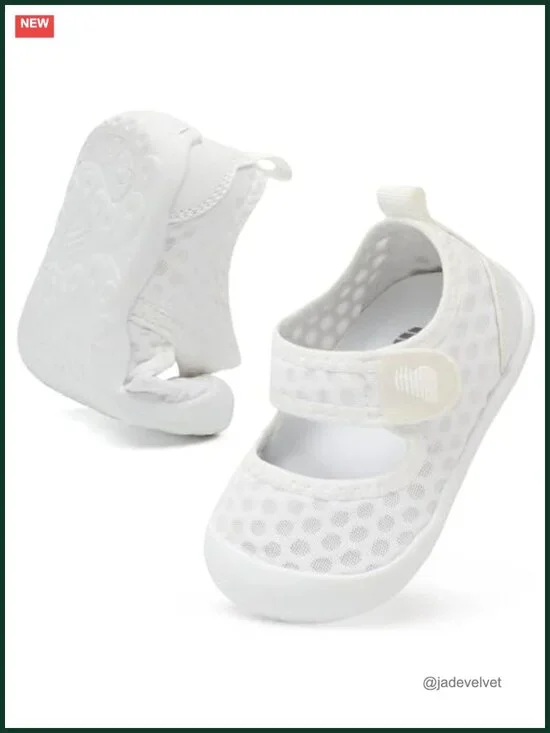 Toddler Barefoot Water Shoes with Arch Support Hook and Loop Closure Non-Slip