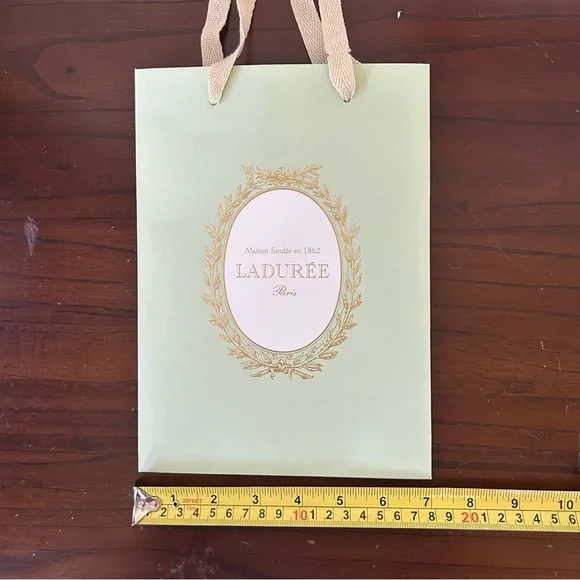 4/$15 One Laduree green gift bag